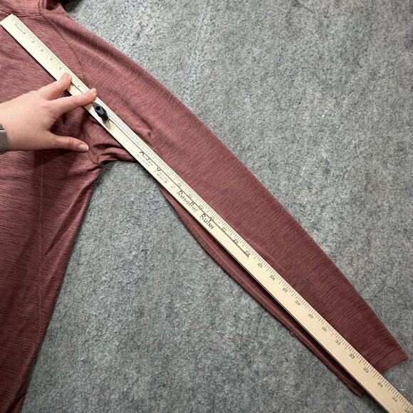 Lululemon Hoodie Women's L Red Lightweight Nylon Performance Pullover Stretch - Picture 13 of 15